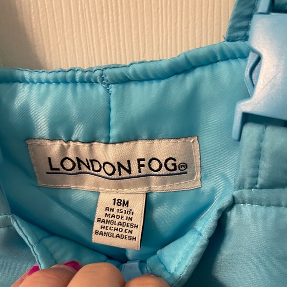 NWT London Fog blue snow suit 18 months - Picture 3 of 4